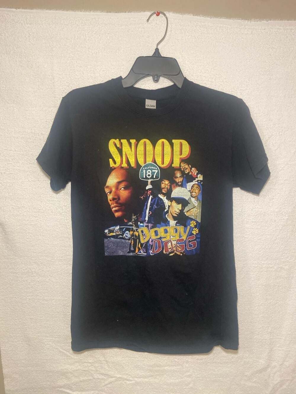 Gildan Snoop Dogg California 187 Graphic T-Shirt Size Small